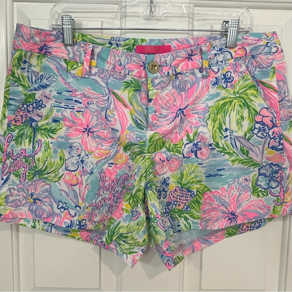 Lilly Loves Hawaii buttercup shorts size 12